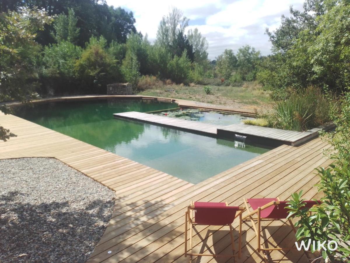 Grand Gite Les Cabanes De Fallot Pour 19 Personnes - Piscine Naturelle L'isle-Bouzon Экстерьер фото