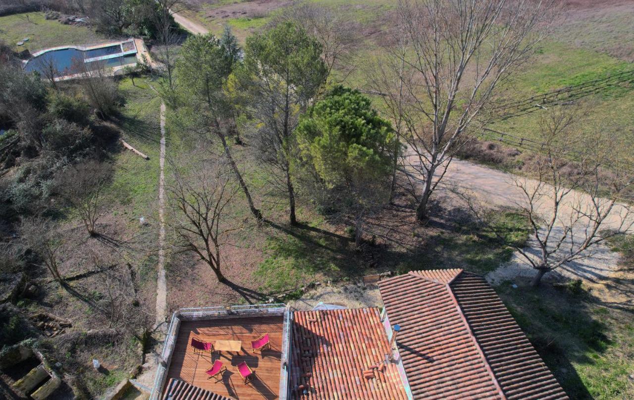 Grand Gite Les Cabanes De Fallot Pour 19 Personnes - Piscine Naturelle L'isle-Bouzon Экстерьер фото
