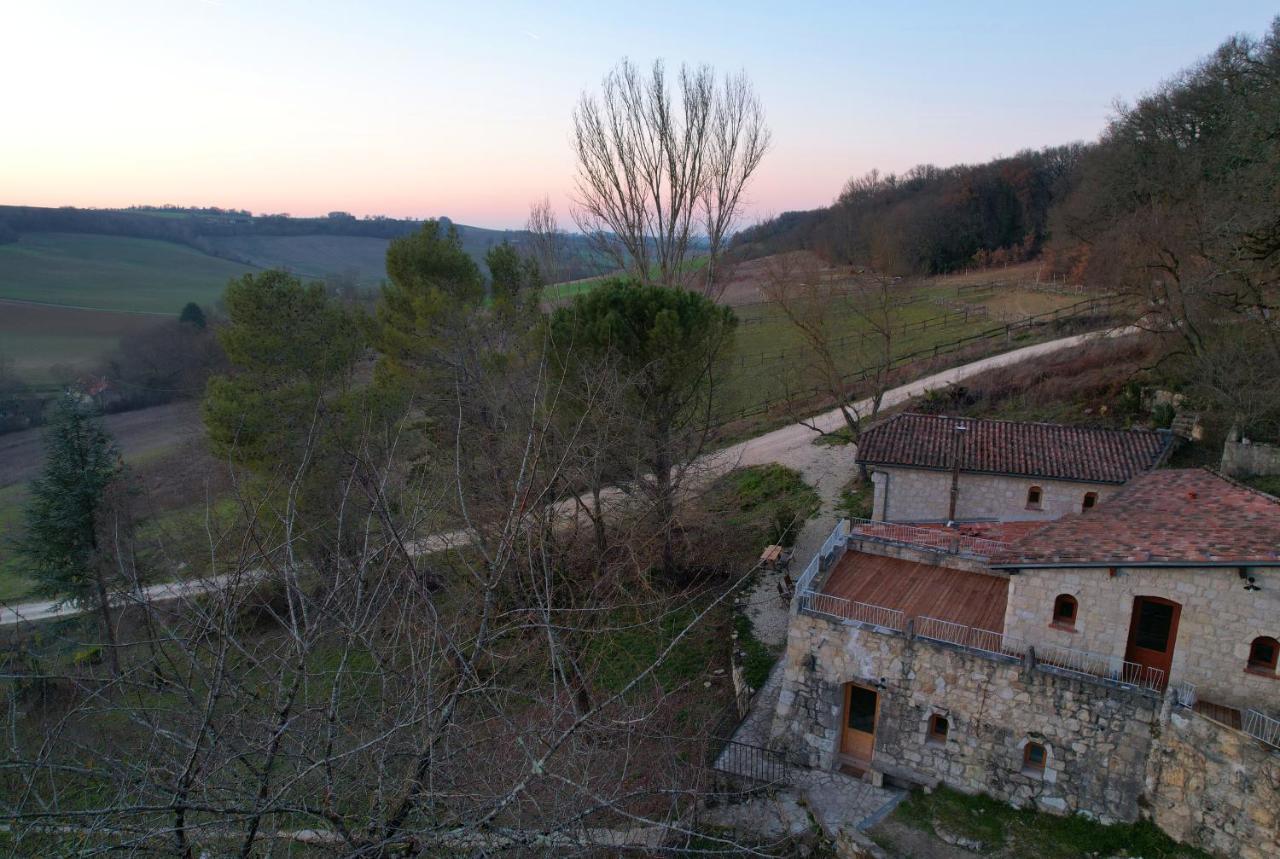 Grand Gite Les Cabanes De Fallot Pour 19 Personnes - Piscine Naturelle L'isle-Bouzon Экстерьер фото